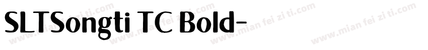 SLTSongti TC Bold字体转换